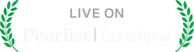 Live on Peerlist Launchpad